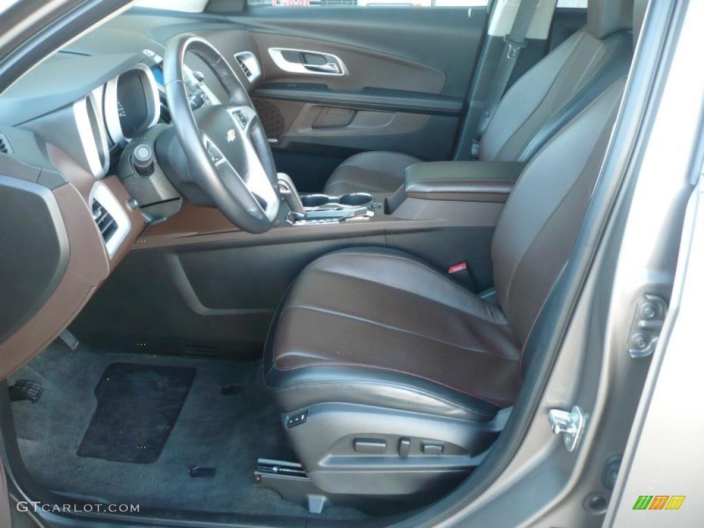 Jet Black/Brownstone Interior 2010 Chevrolet Equinox LTZ AWD Photo #38116123