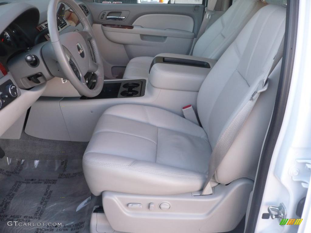 Light Titanium Interior 2010 GMC Yukon XL SLT 4x4 Photo #38116783
