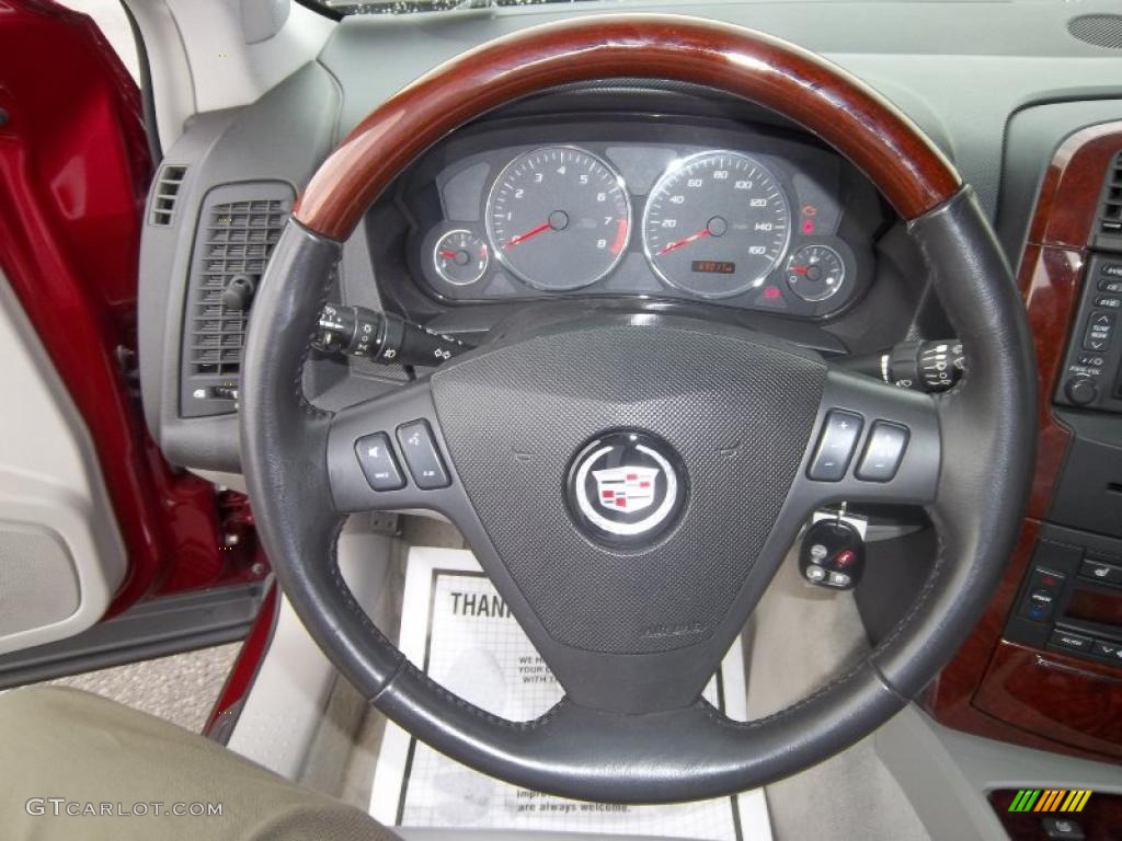 2006 Cadillac SRX V8 Light Gray Steering Wheel Photo #38117159