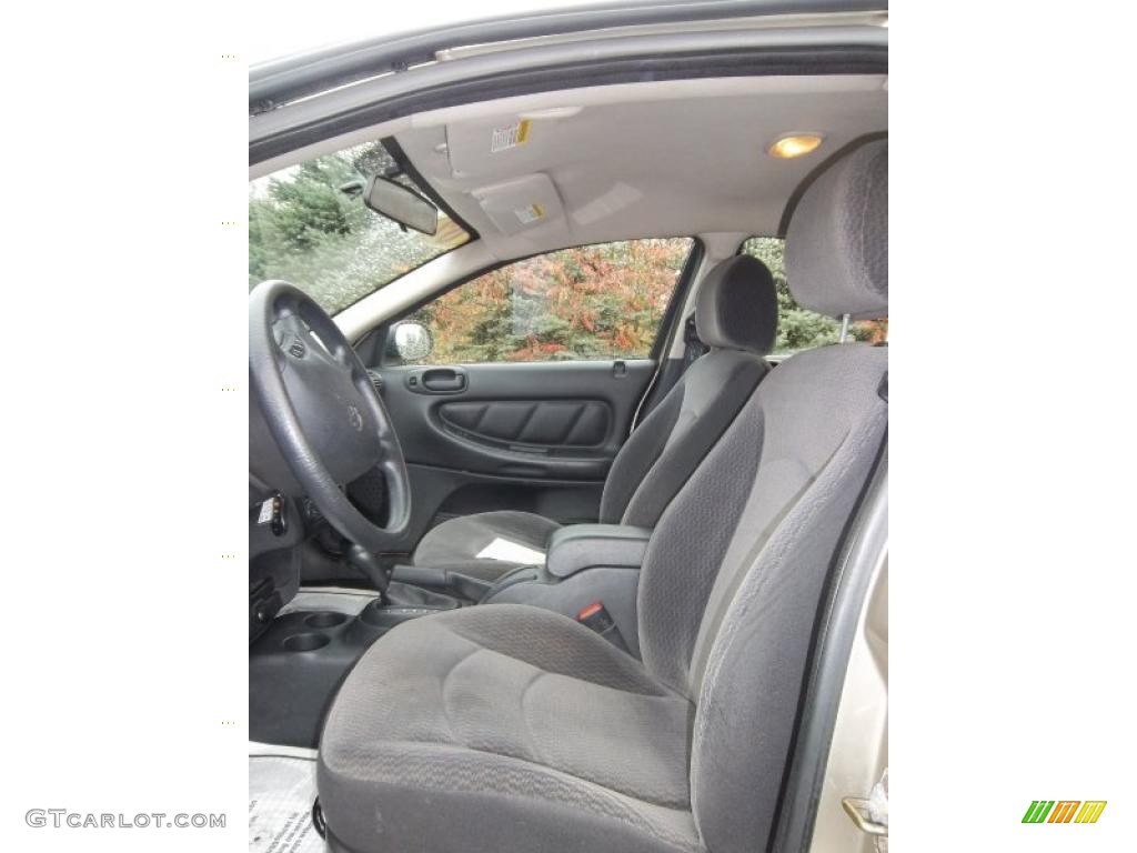 Dark Slate Gray Interior 2002 Dodge Stratus SXT Sedan Photo #38118363