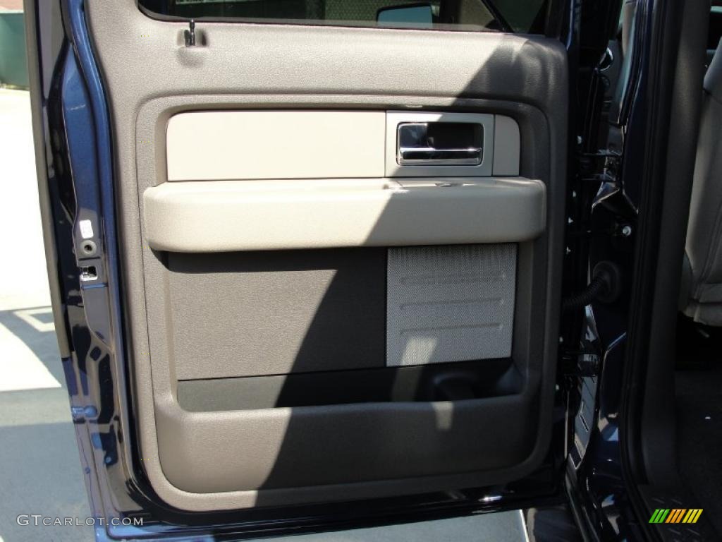 2010 F150 XLT SuperCrew - Dark Blue Pearl Metallic / Medium Stone photo #18