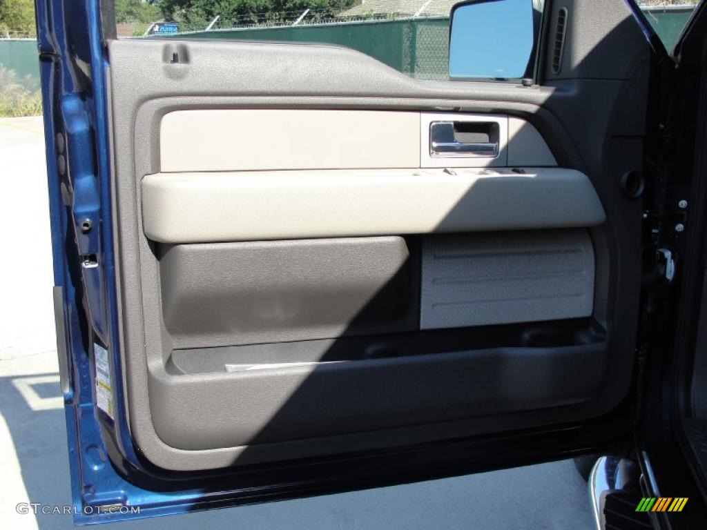 2010 F150 XLT SuperCrew - Dark Blue Pearl Metallic / Medium Stone photo #20