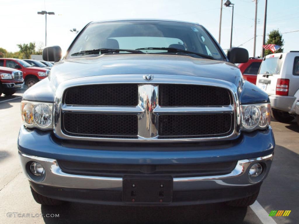 2003 Ram 1500 SLT Quad Cab 4x4 - Atlantic Blue Pearl / Dark Slate Gray photo #8