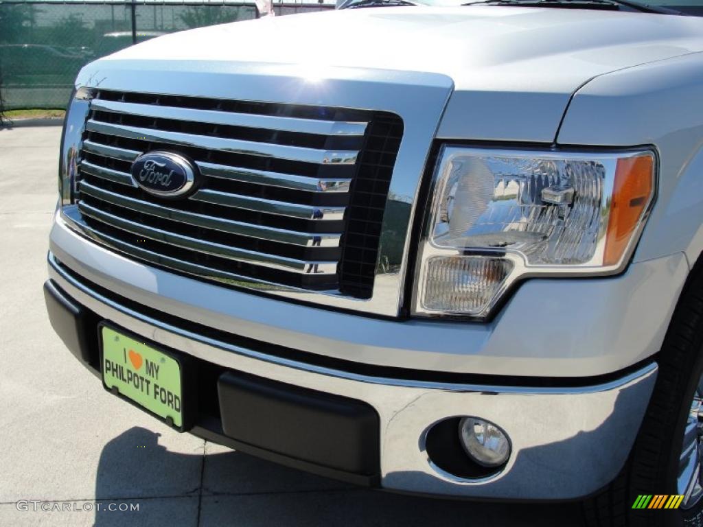 2010 F150 XLT SuperCrew - Ingot Silver Metallic / Medium Stone photo #9
