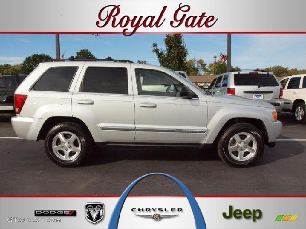 2007 Grand Cherokee Limited 4x4 - Bright Silver Metallic / Medium Slate Gray photo #1