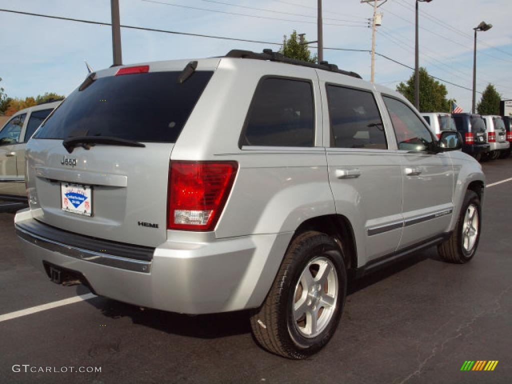 2007 Grand Cherokee Limited 4x4 - Bright Silver Metallic / Medium Slate Gray photo #3