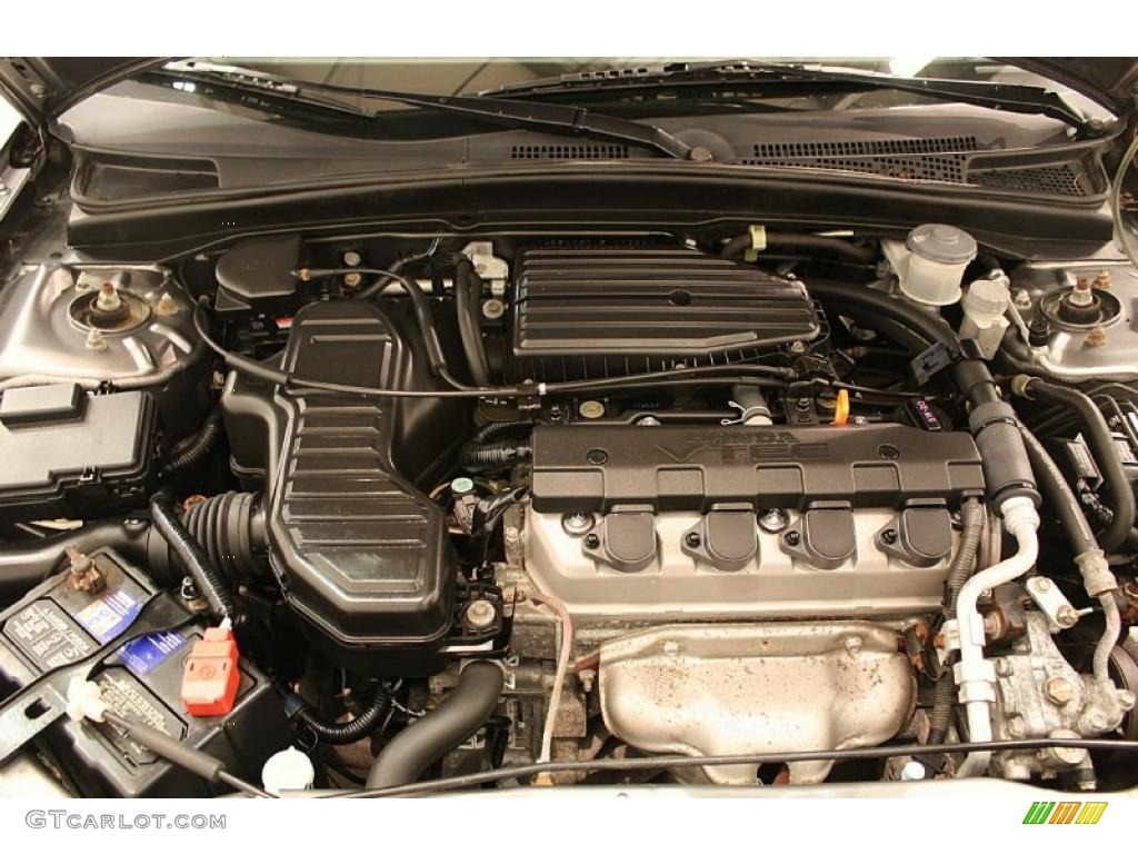 2005 Honda Civic EX Sedan 1.7L SOHC 16V VTEC 4 Cylinder Engine Photo #38121547
