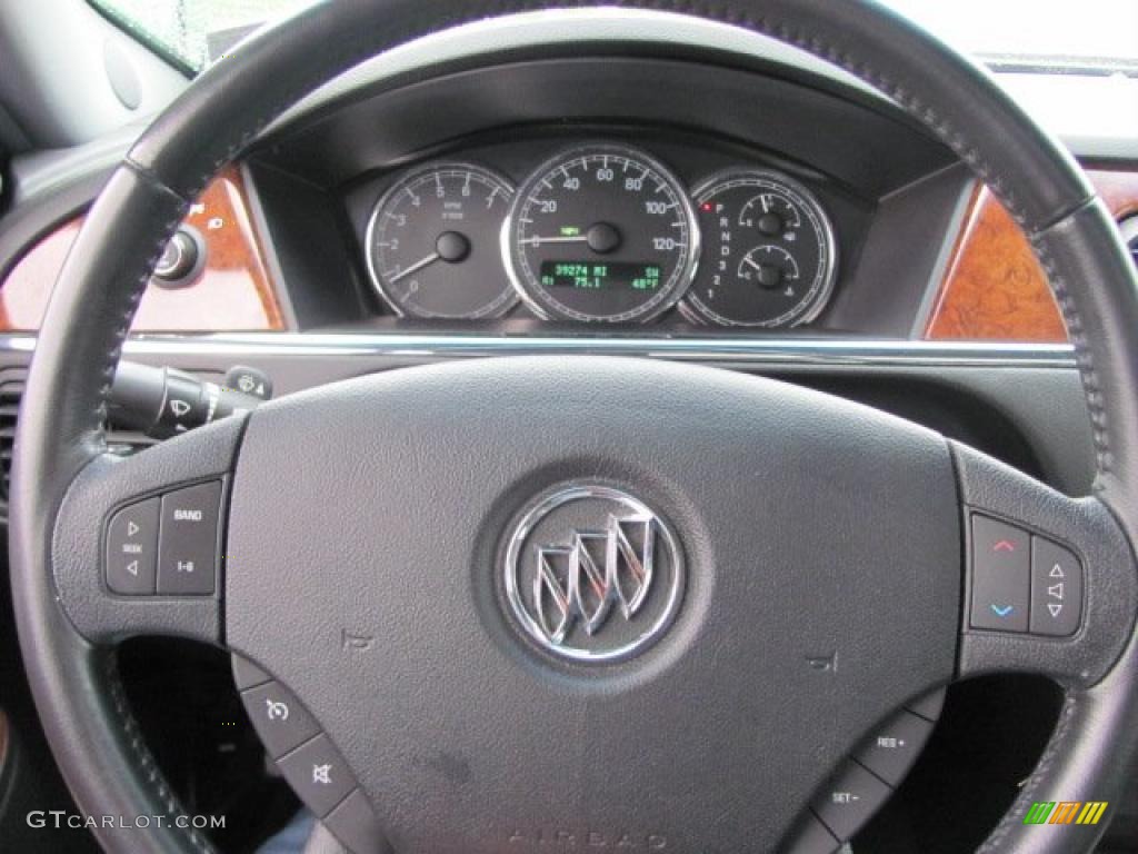 2005 Buick LaCrosse CXS Ebony Steering Wheel Photo #38123107