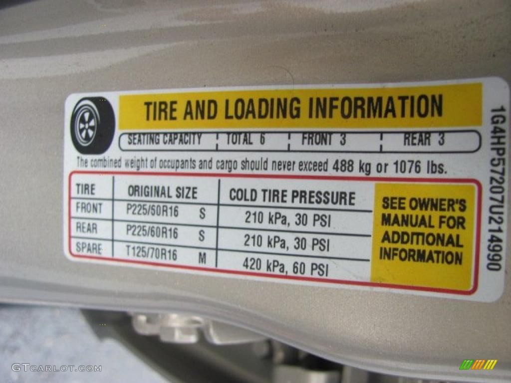 2007 Buick Lucerne CX Info Tag Photo #38123907