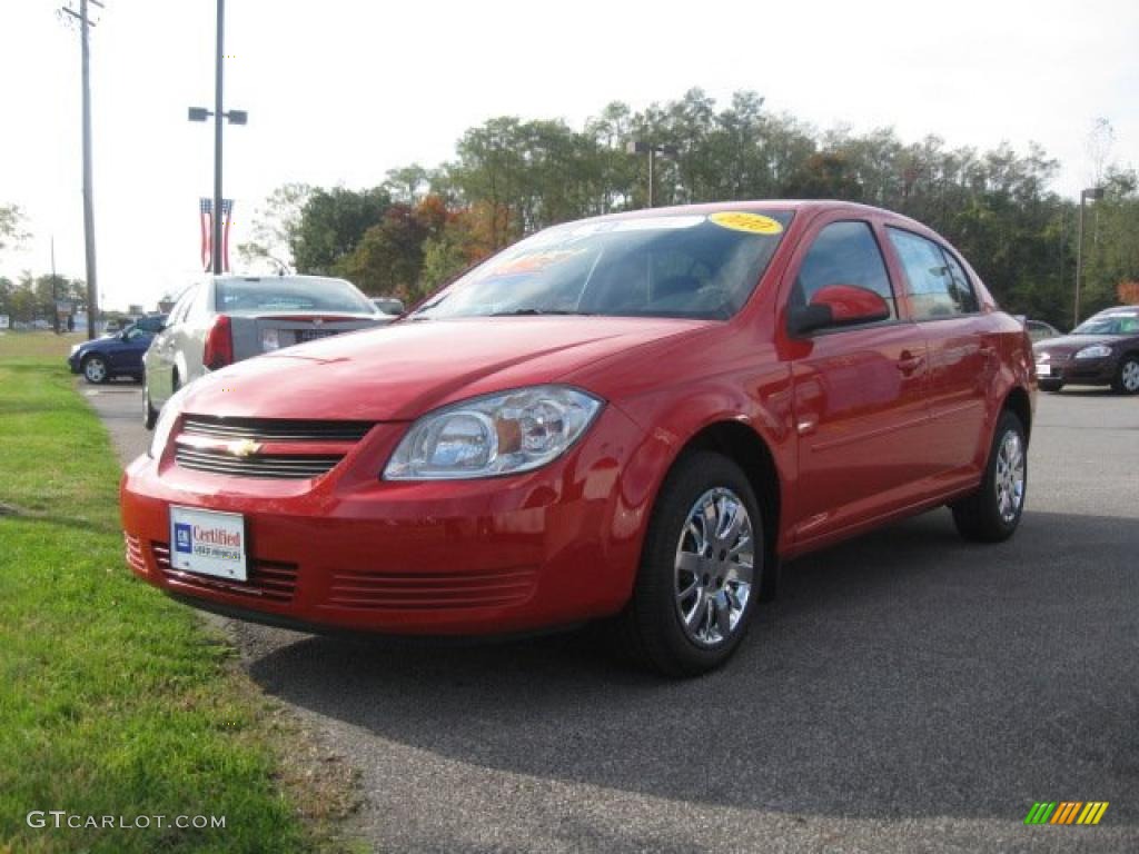 2010 Cobalt LT Sedan - Victory Red / Ebony photo #1