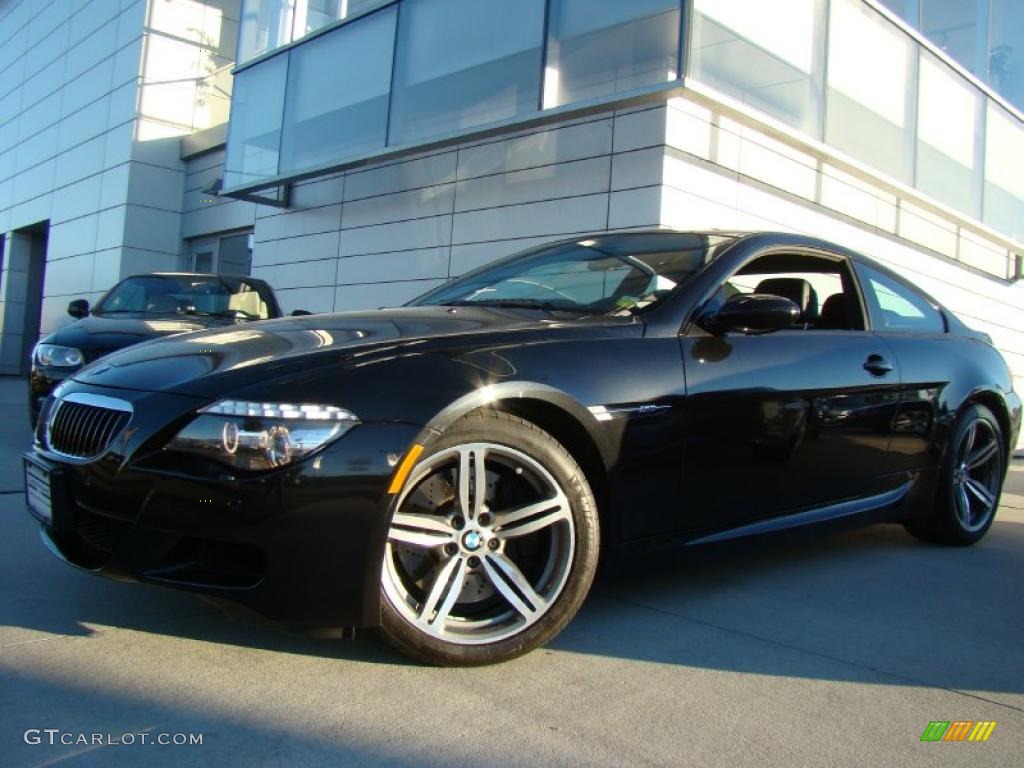 2008 M6 Coupe - Black Sapphire Metallic / Black photo #1