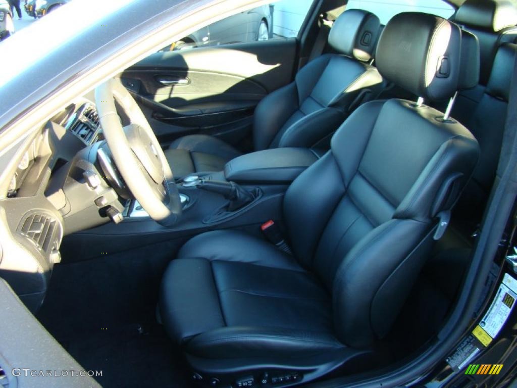 Black Interior 2008 BMW M6 Coupe Photo #38127418