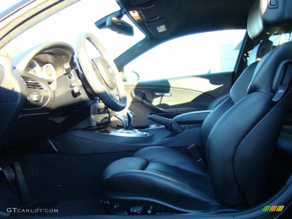 Black Interior 2008 BMW M6 Coupe Photo #38127434
