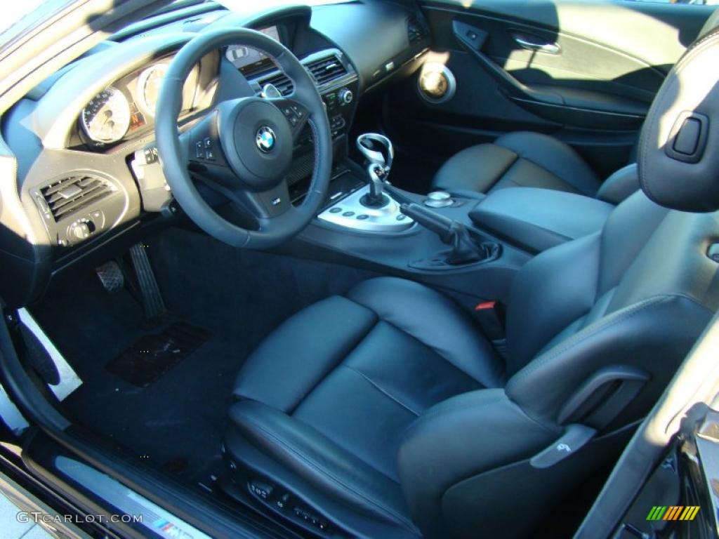 Black Interior 2008 BMW M6 Coupe Photo #38127446
