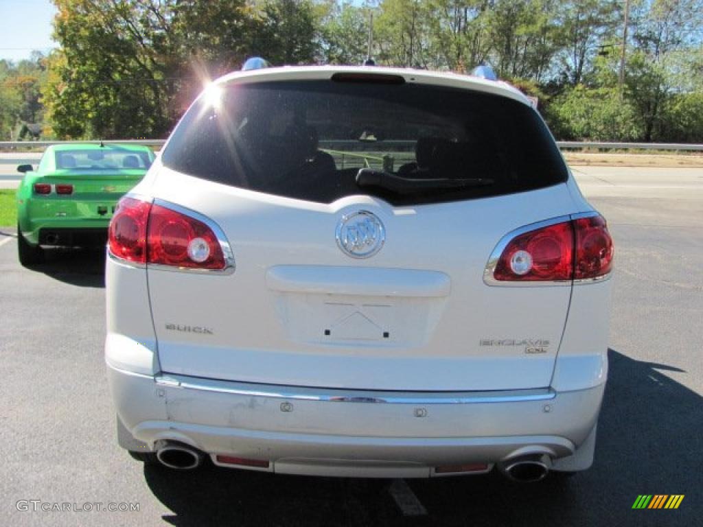 2008 Enclave CXL AWD - White Diamond Tri Coat / Cashmere/Cocoa photo #8