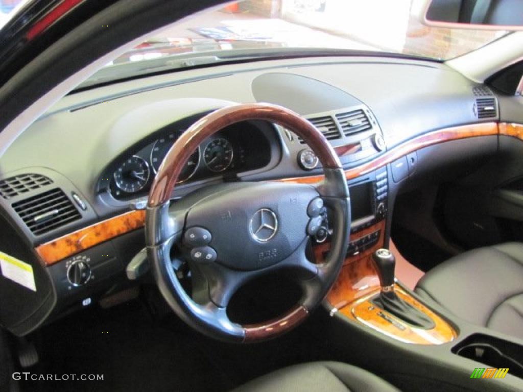 Black Interior 2008 Mercedes-Benz E 350 Sedan Photo #38129134