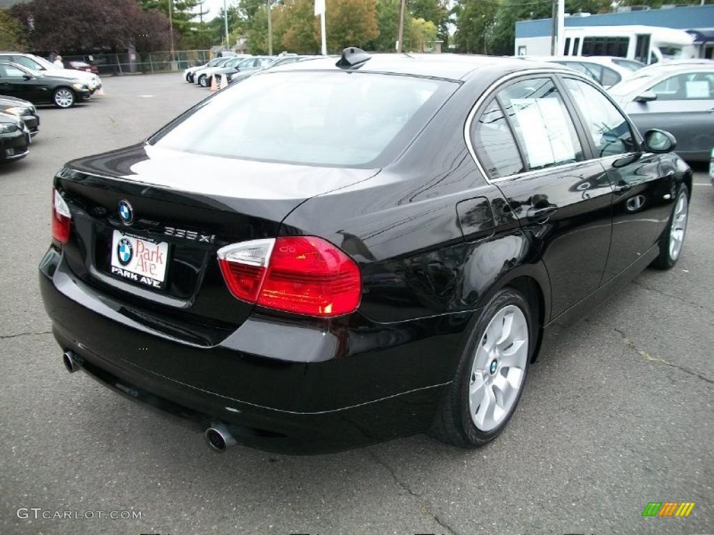 2007 3 Series 335xi Sedan - Jet Black / Black photo #5