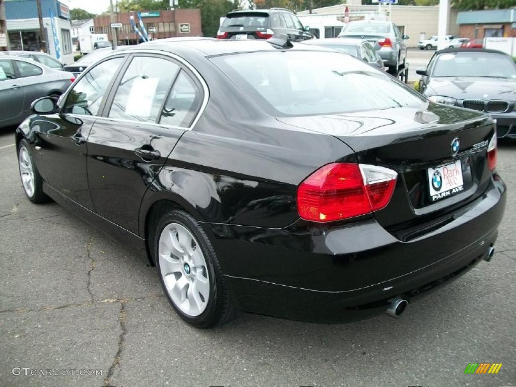 2007 3 Series 335xi Sedan - Jet Black / Black photo #7