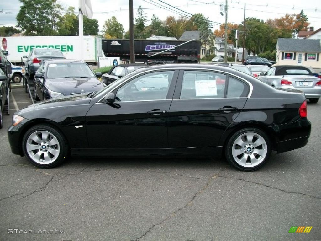 2007 3 Series 335xi Sedan - Jet Black / Black photo #8