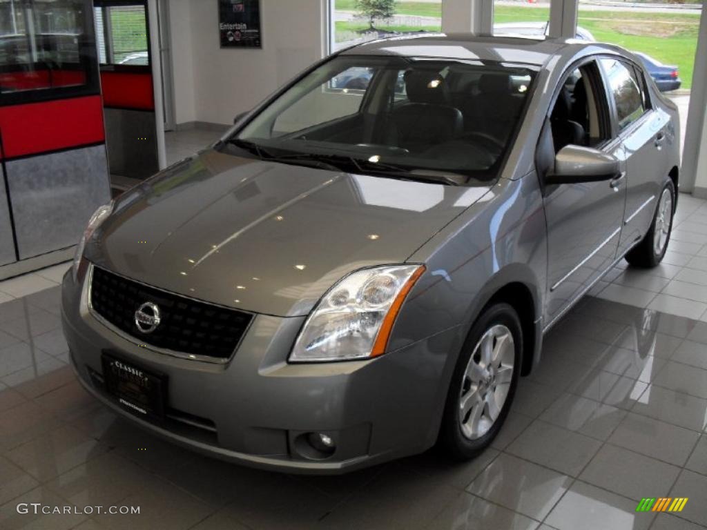 2008 Sentra 2.0 SL - Magnetic Gray / Charcoal/Steel photo #1