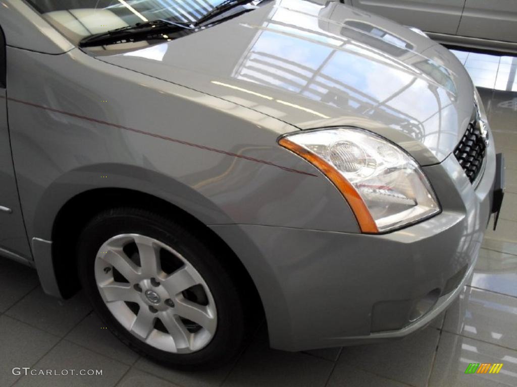 2008 Sentra 2.0 SL - Magnetic Gray / Charcoal/Steel photo #10