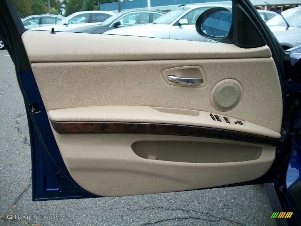 2007 3 Series 328xi Sedan - Montego Blue Metallic / Cream Beige photo #9
