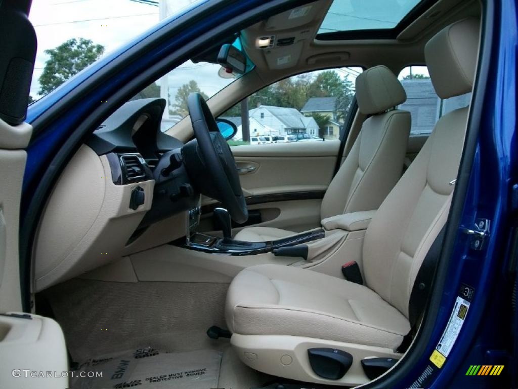 2007 3 Series 328xi Sedan - Montego Blue Metallic / Cream Beige photo #12