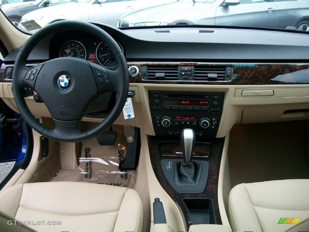 2007 3 Series 328xi Sedan - Montego Blue Metallic / Cream Beige photo #13