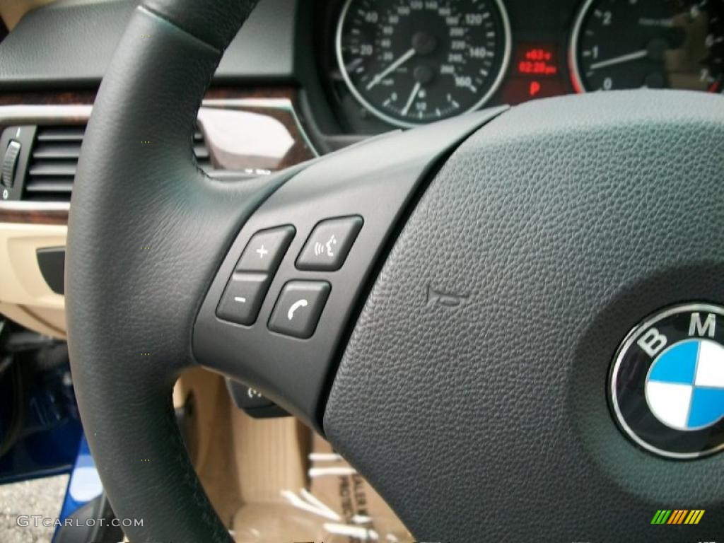 2007 3 Series 328xi Sedan - Montego Blue Metallic / Cream Beige photo #15