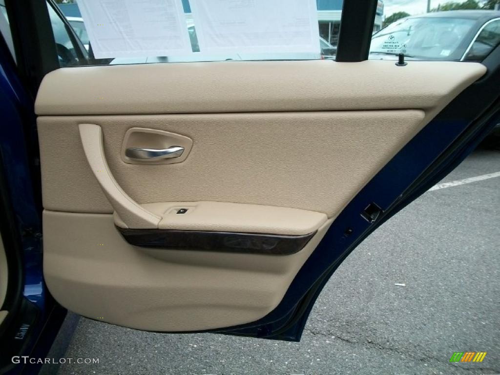 2007 3 Series 328xi Sedan - Montego Blue Metallic / Cream Beige photo #23
