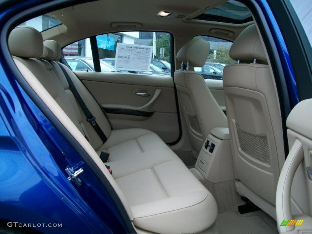 2007 3 Series 328xi Sedan - Montego Blue Metallic / Cream Beige photo #24