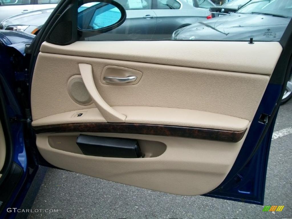 2007 3 Series 328xi Sedan - Montego Blue Metallic / Cream Beige photo #25