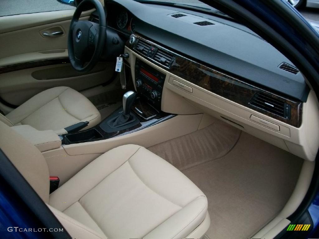 2007 3 Series 328xi Sedan - Montego Blue Metallic / Cream Beige photo #26