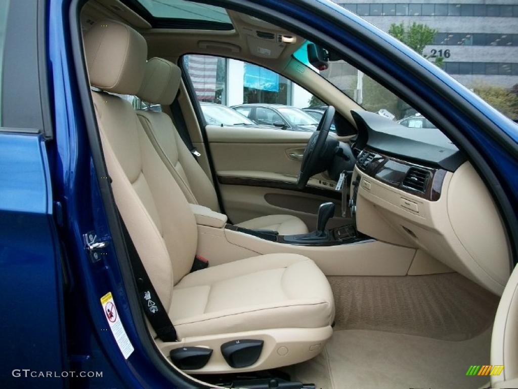 2007 3 Series 328xi Sedan - Montego Blue Metallic / Cream Beige photo #28