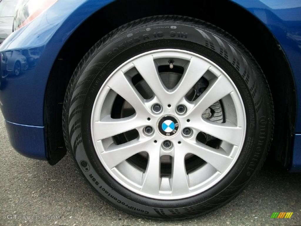 2007 3 Series 328xi Sedan - Montego Blue Metallic / Cream Beige photo #31