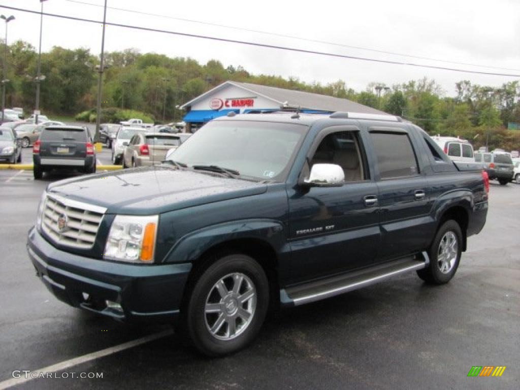 2005 Escalade EXT AWD - Rip Tide Blue / Shale photo #4