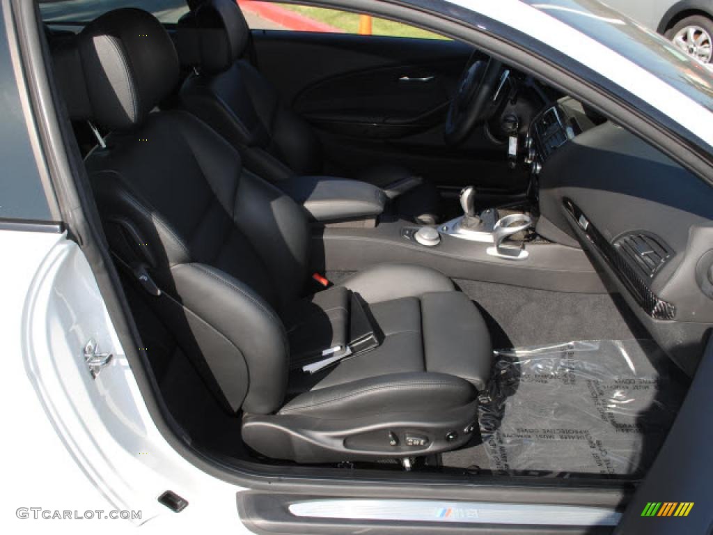 Black Interior 2008 BMW M6 Coupe Photo #38133342