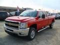 2011 Victory Red Chevrolet Silverado 2500HD LT Extended Cab 4x4  photo #1