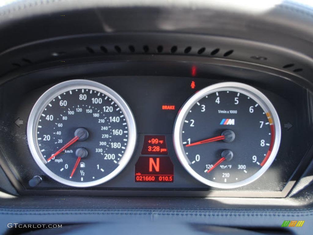 2008 BMW M6 Coupe Gauges Photo #38133570