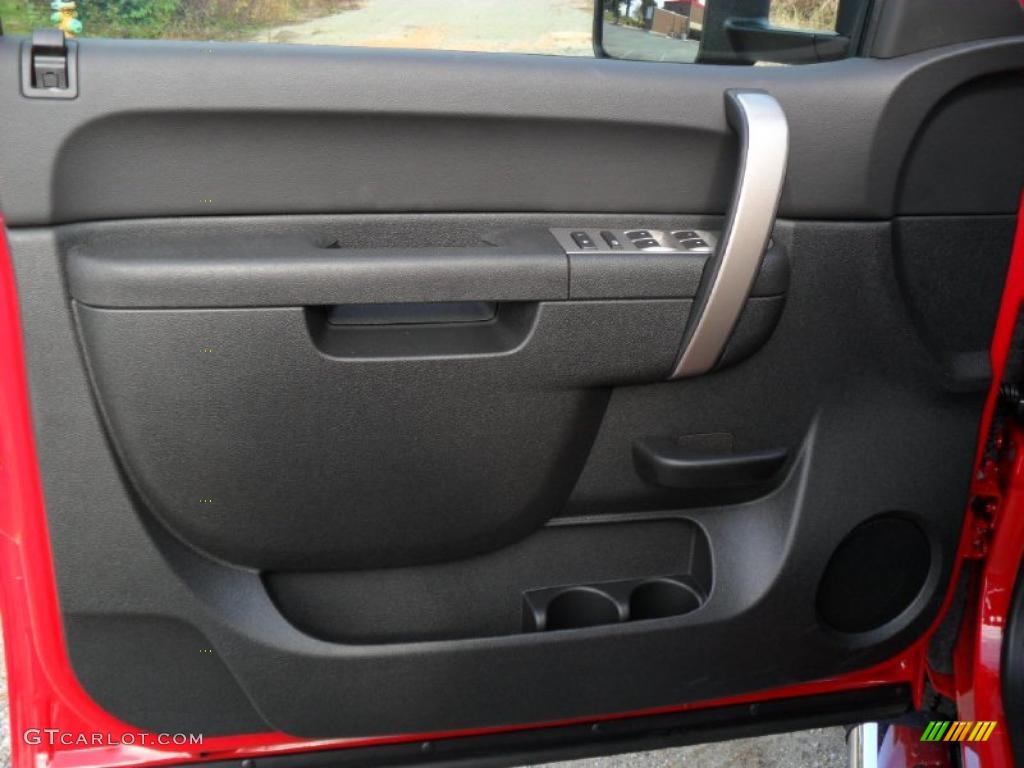 Ebony Interior 2011 Chevrolet Silverado 2500HD LT Extended Cab 4x4 Photo #38133610