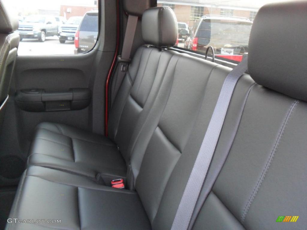 Ebony Interior 2011 Chevrolet Silverado 2500HD LT Extended Cab 4x4 Photo #38133706