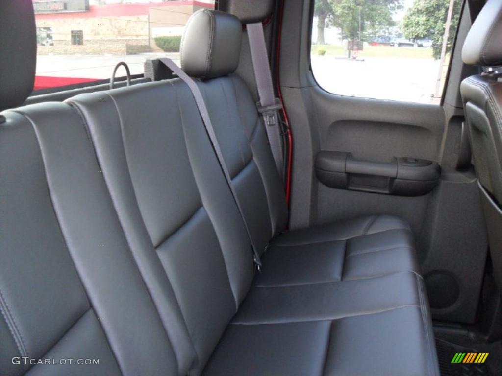 Ebony Interior 2011 Chevrolet Silverado 2500HD LT Extended Cab 4x4 Photo #38133774