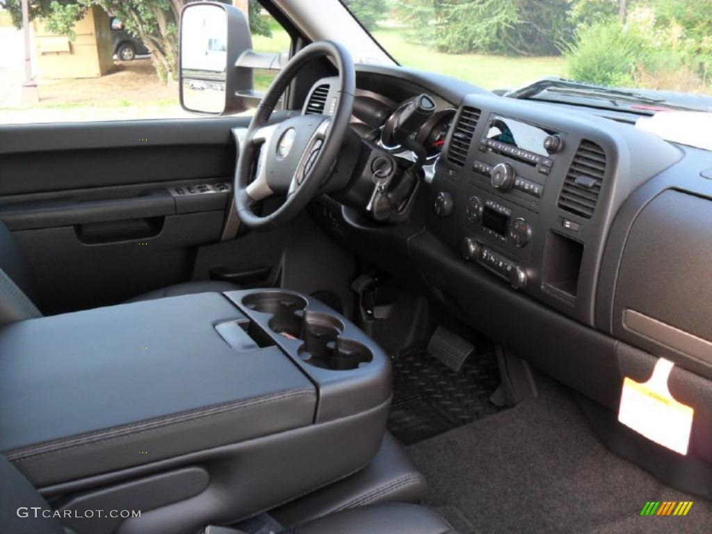 Ebony Interior 2011 Chevrolet Silverado 2500HD LT Extended Cab 4x4 Photo #38133802