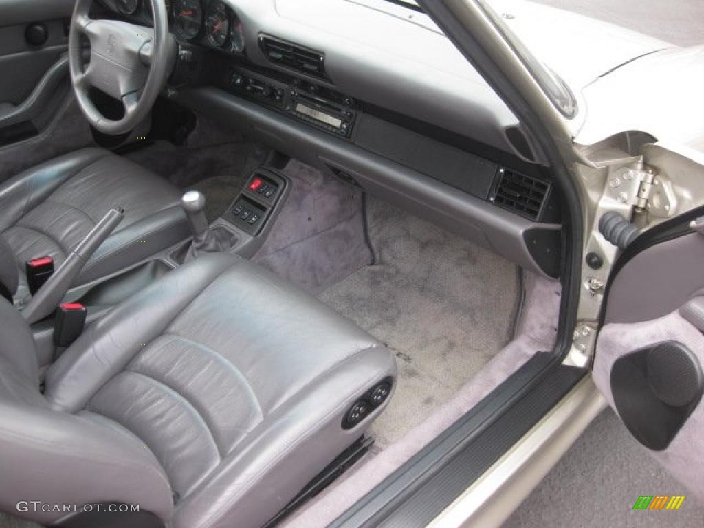 Classic Grey Interior 1997 Porsche 911 Carrera 4S Coupe Photo #38134134