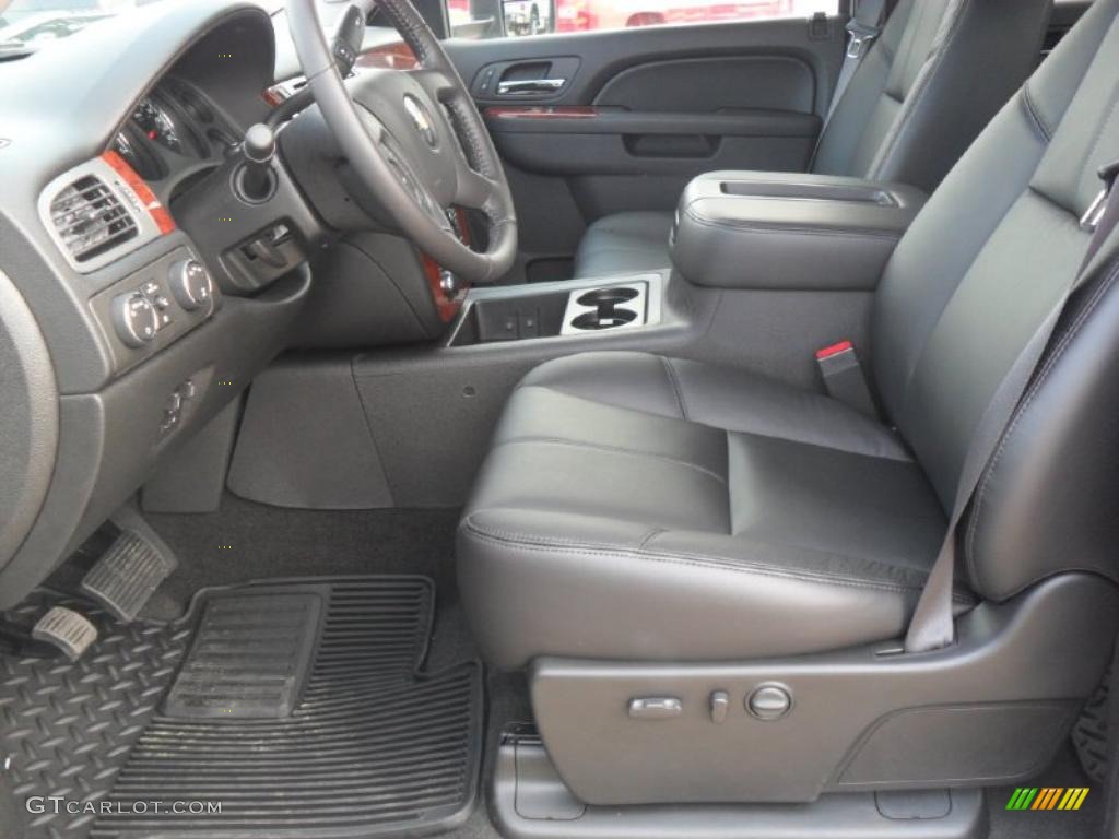 Ebony Interior 2011 Chevrolet Silverado 2500HD LTZ Crew Cab 4x4 Photo #38134394