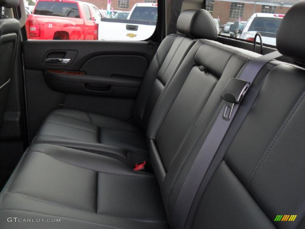 Ebony Interior 2011 Chevrolet Silverado 2500HD LTZ Crew Cab 4x4 Photo #38134514