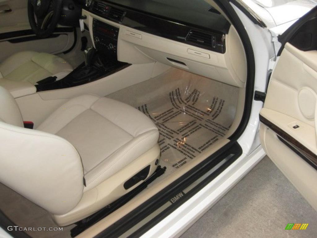 Cream Beige Dakota Leather Interior 2009 BMW 3 Series 328i Coupe Photo #38134666