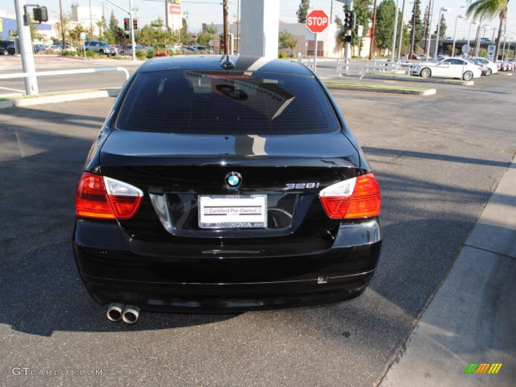 2008 3 Series 328i Sedan - Jet Black / Black photo #10