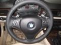 Cream Beige Dakota Leather 2009 BMW 3 Series 328i Coupe Steering Wheel