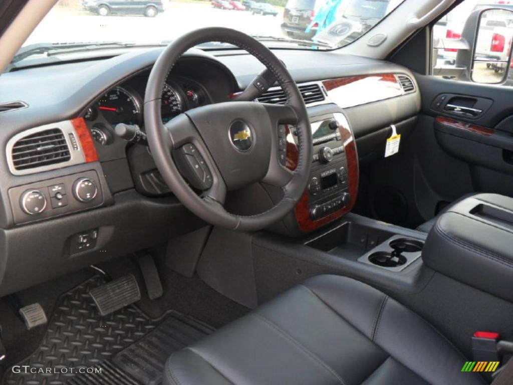 2011 Chevrolet Silverado 2500HD LTZ Crew Cab 4x4 Ebony Dashboard Photo #38134710